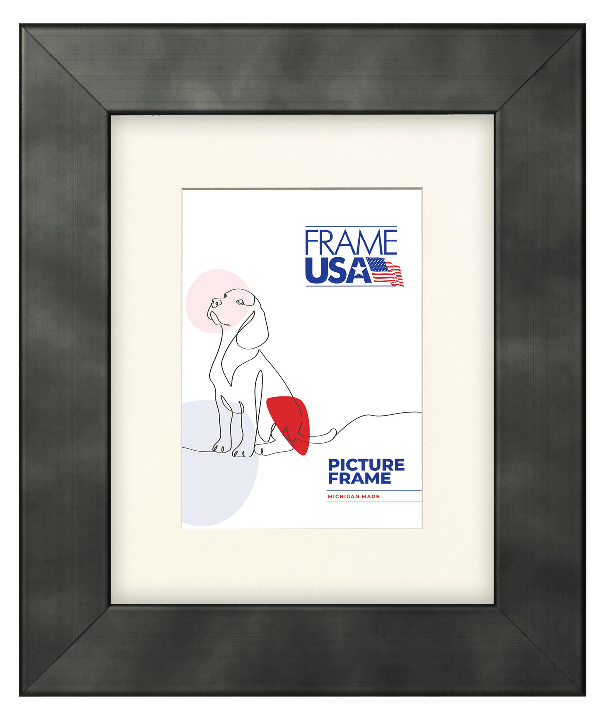 Gun Metal Wide Picture Frame