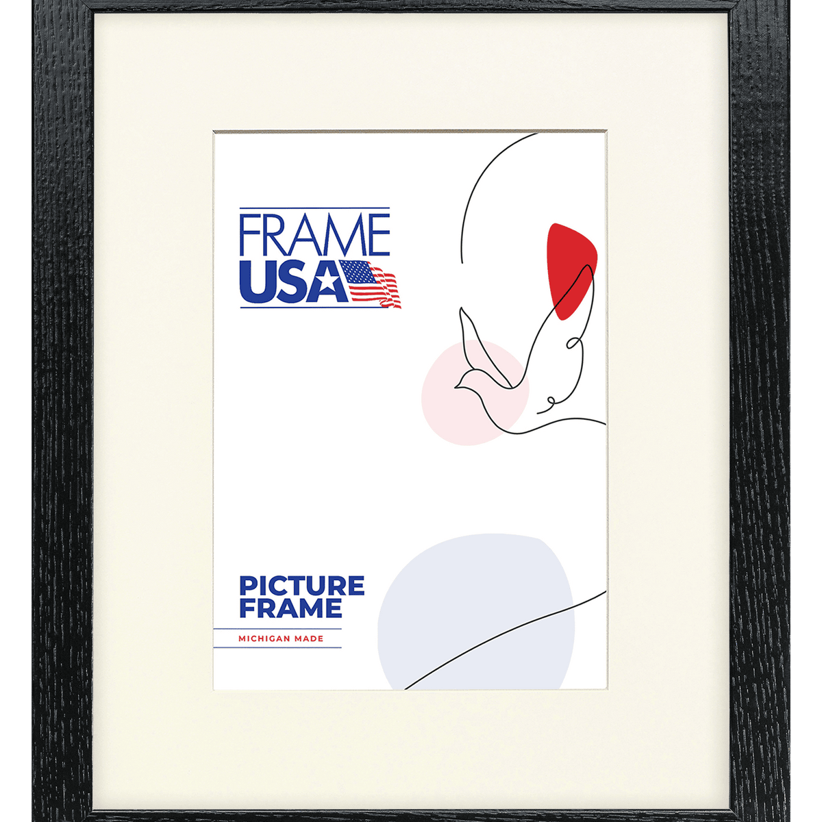 Deep Set Wooden Picture Frames - Black | Deep Wall Frames – Frame USA