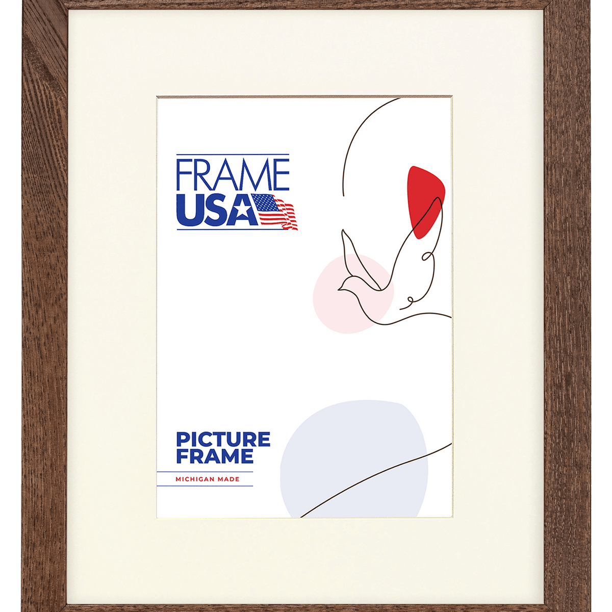 All Frame Deep Set Wooden Picture Frames - Walnut | Deep Wall Frames – Frame USA