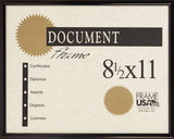 Metal Shiny Black Certificate Frame