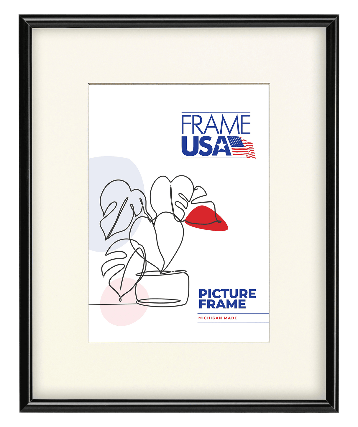 Metal I Shiny Black Picture Frame