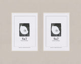 Pure Gray Mat With 2 Openings For 5X7 Images