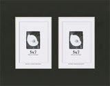 Smooth Black Mat With 2 Openings For 5X7 Images
