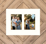 Smooth White Mat With 2 Openings For 5X7 Images