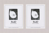 Gray Mat With 2 Openings For 8X10 Images