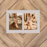 Gray Mat With 2 Openings For 8X10 Images