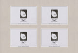 Pure Gray Mat With 4 Openings For 5X7 Images