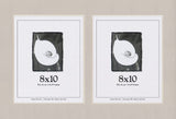 Pure Gray Mat With 2 Openings For 8X10 Images
