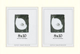 Pure White Mat With 2 Openings For 8X10 Images