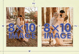 Pure White Mat With 2 Openings For 8X10 Images