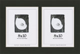 Smooth Black Mat With 2 Openings For 8X10 Images