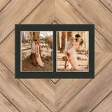 Smooth Black Mat With 2 Openings For 8X10 Images