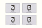 Smooth White Mat With 4 Openings For 5X7 Images