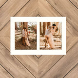 Smooth White Mat With 2 Openings For 8X10 Images