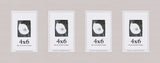 Gray Mat With 4 Openings For 4X6 Images