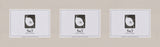 Pure Gray Mat With 3 Openings For 5X7 Images