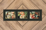 Smooth Black Mat With 3 Openings For 5X7 Images