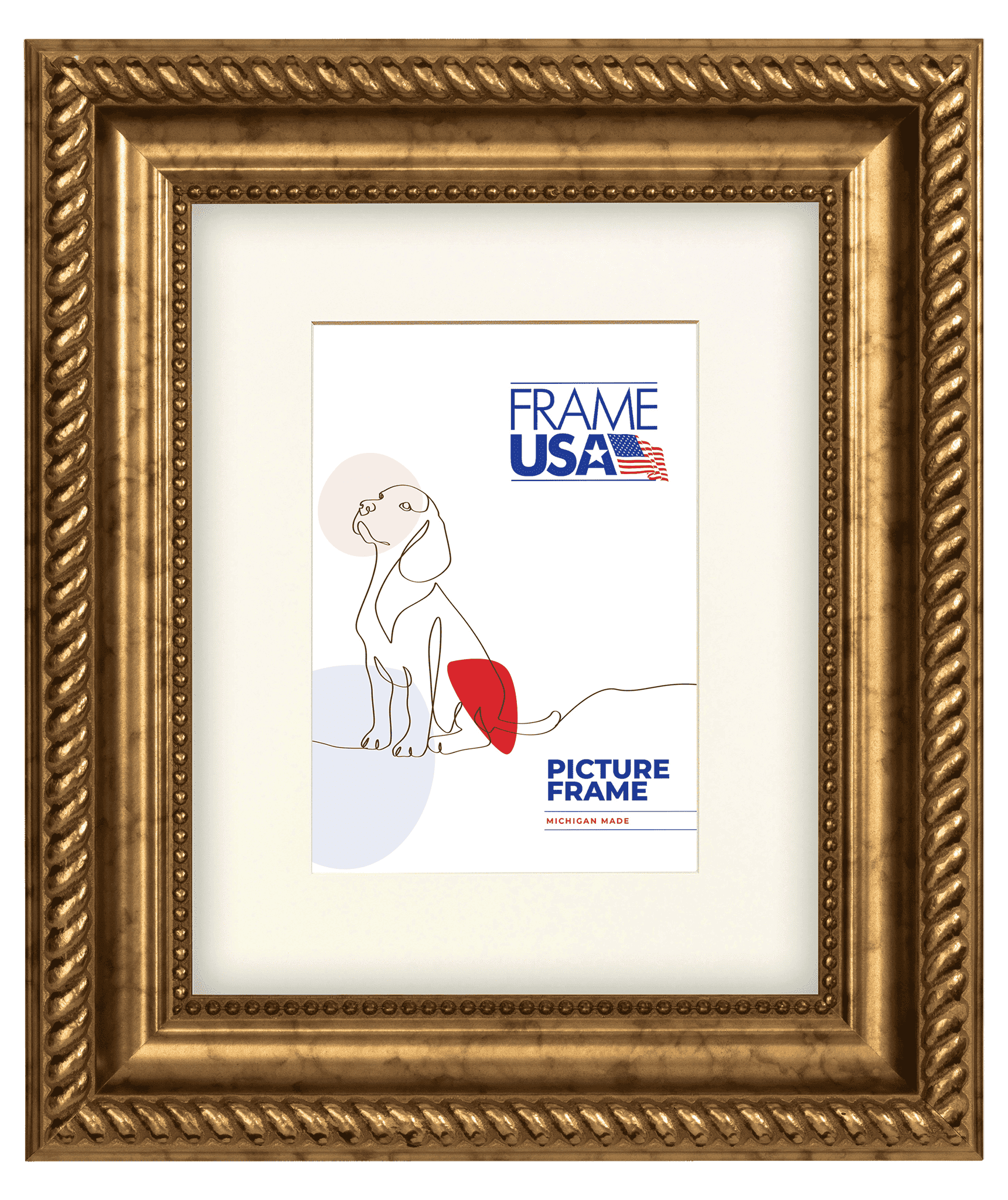 額縁 BADPOPTheFINAL Napoleon Antique Wood Frames - Gold | Antique Looking Picture