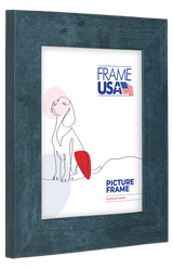 Rustic Wide Blue Picture Frame