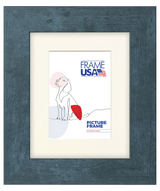 Rustic Wide Blue Picture Frame