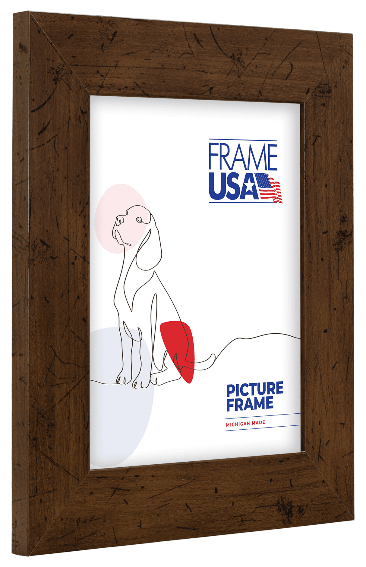 Rustic Wide Dark Brown Picture Frame
