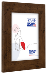 Rustic Wide Dark Brown Picture Frame