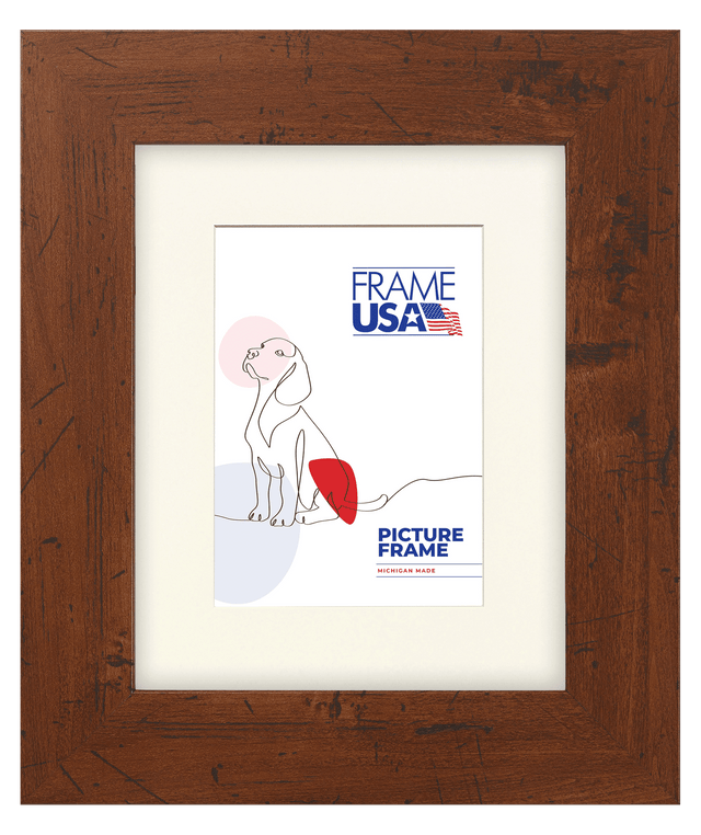 Brown Rustic Frame Sticker Wide Rustic Wood Picture Frames - Brown | Rustic Wood Wall Frame ...