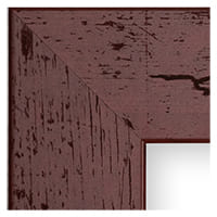 Rustic Wide Dark Red Picture Frame