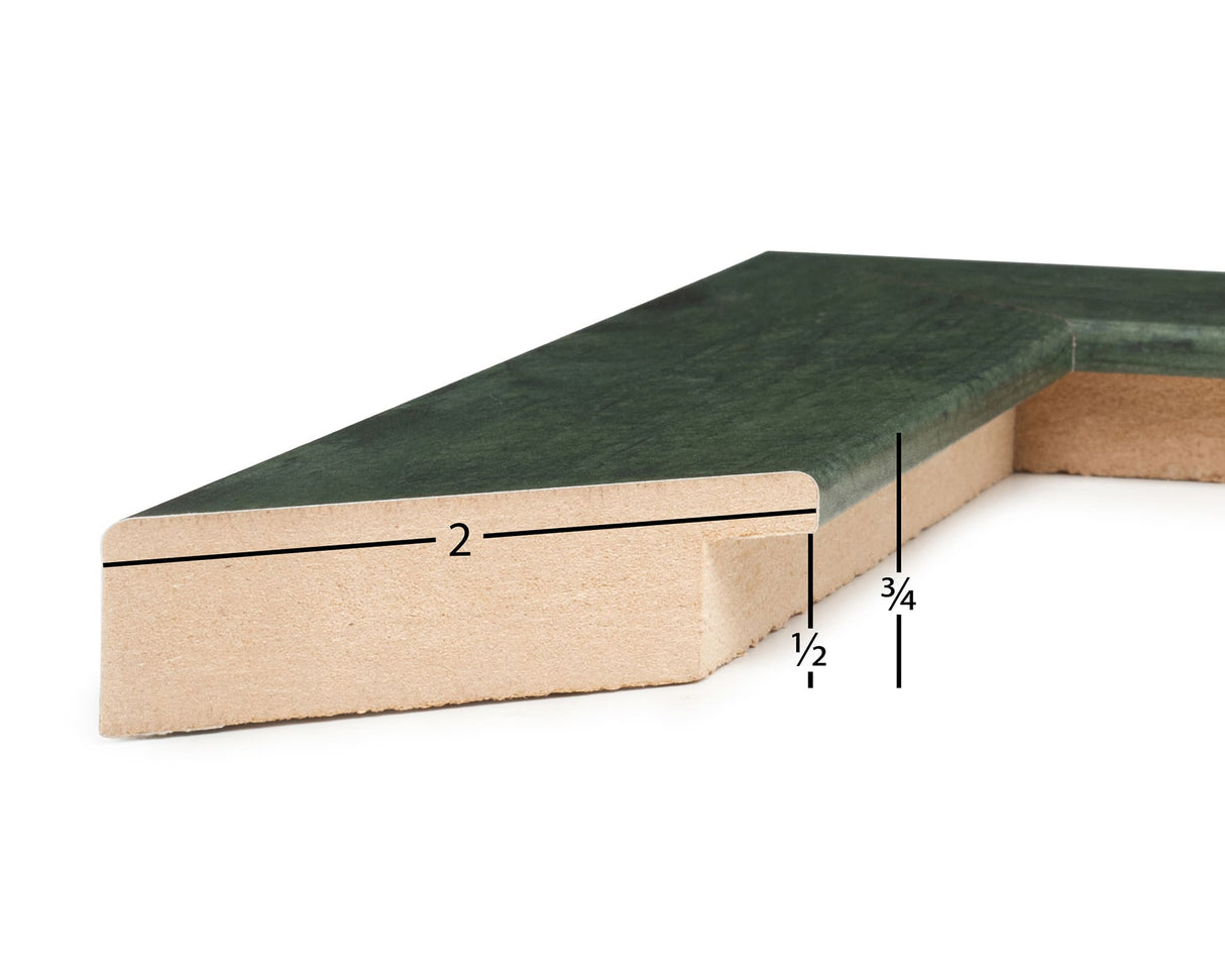 Rustic Wide Green Picture Frame