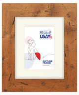 Rustic Wide Light Brown Picture Frame