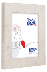 Rustic Wide White Picture Frame