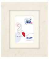 Rustic Wide White Picture Frame