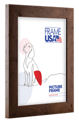 Rustic Narrow Dark Brown Picture Frame