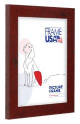 Rustic Narrow Dark Red Picture Frame