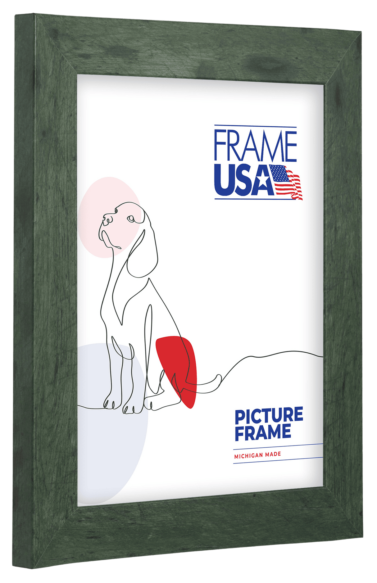Rustic Narrow Green Picture Frame