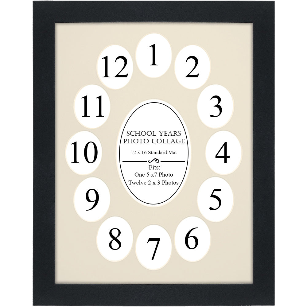 School Years Black/Pure Grey Picture Frame