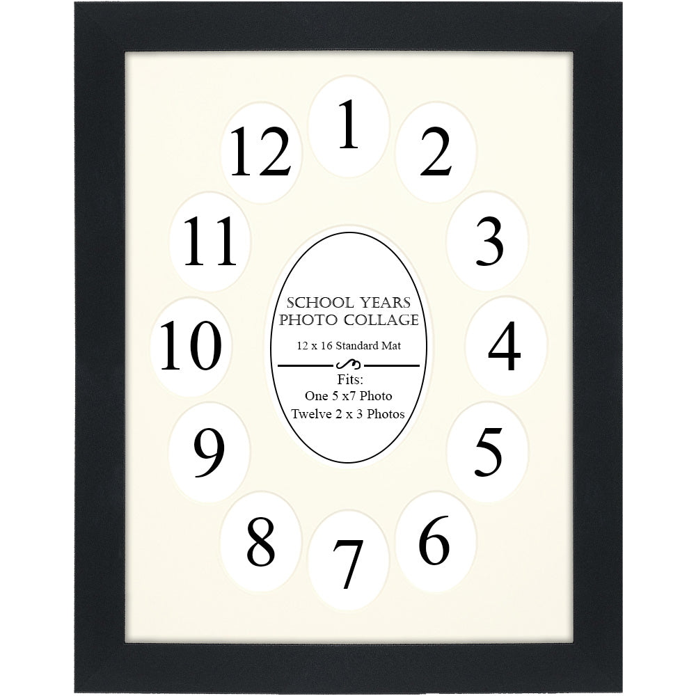 School Years Black/Pure White Picture Frame