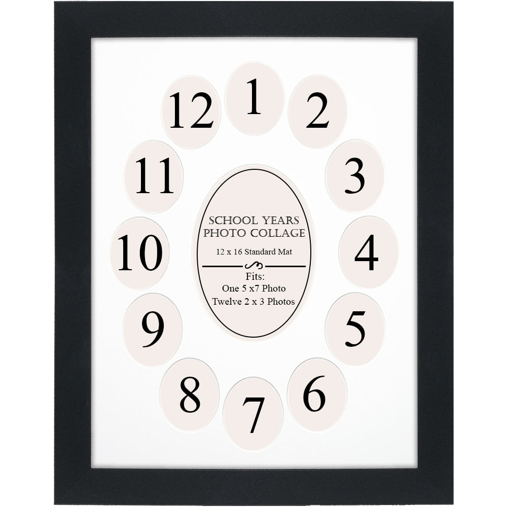 School Years Black/Smooth White Picture Frame