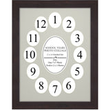 School Years Walnut/Grey Picture Frame