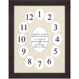 School Years Walnut/Pure Grey Picture Frame