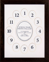 School Years Walnut/Pure White Picture Frame