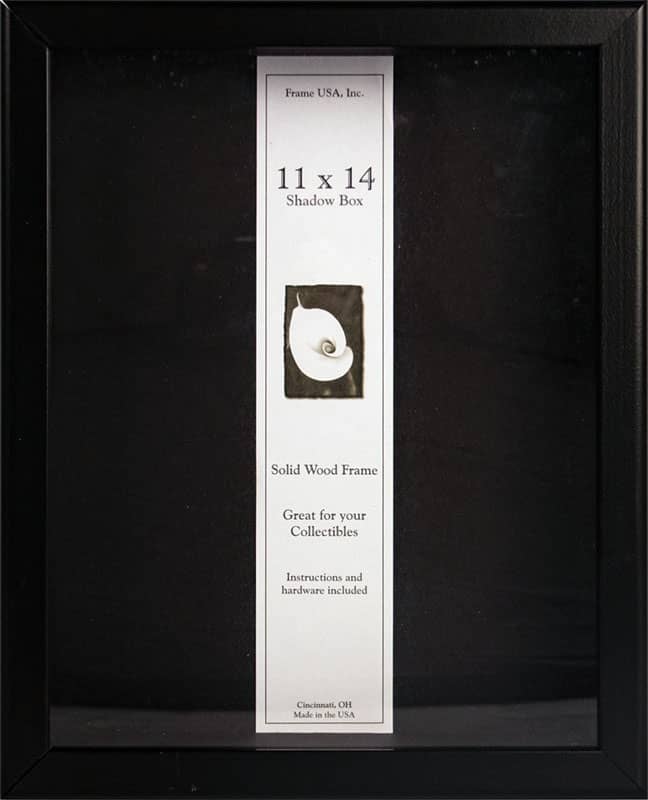 Showcase Shadowbox Black Picture Frame