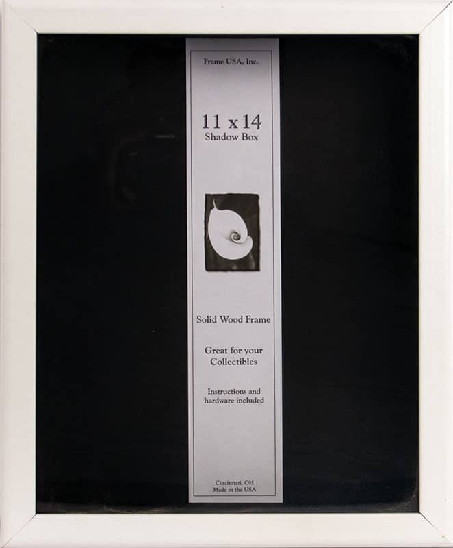 Showcase Shadowbox White Picture Frame