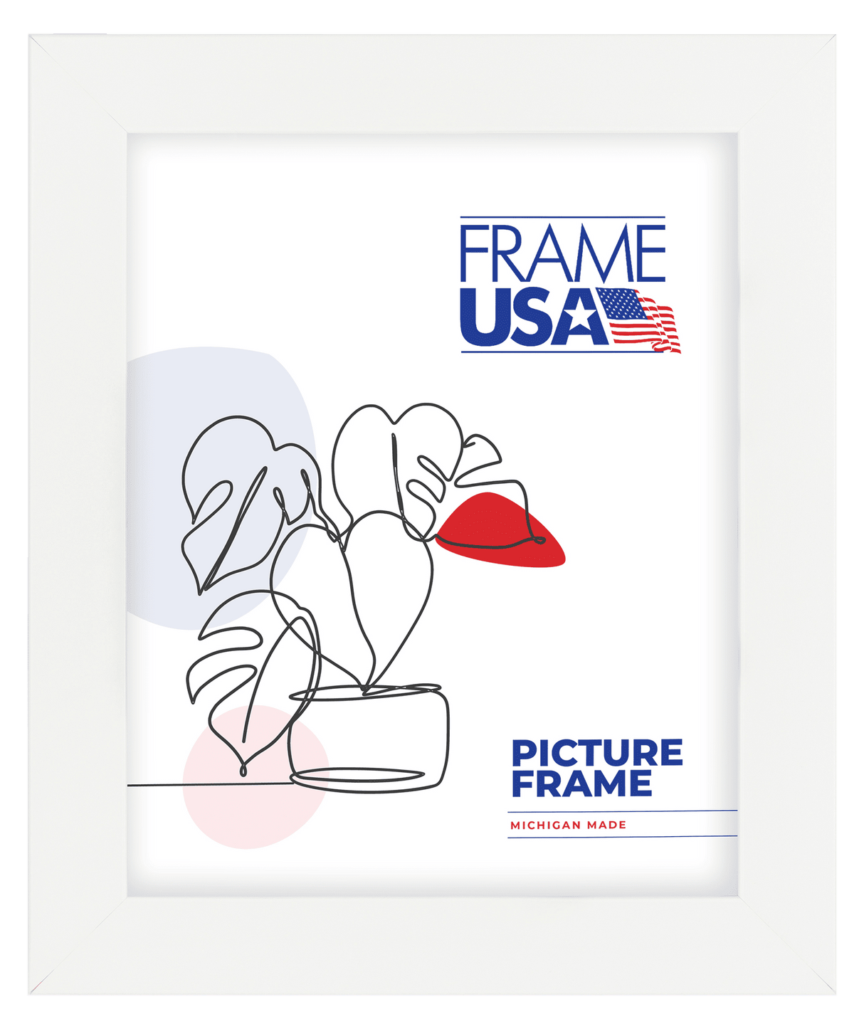 Simply Poly White Poster Frame