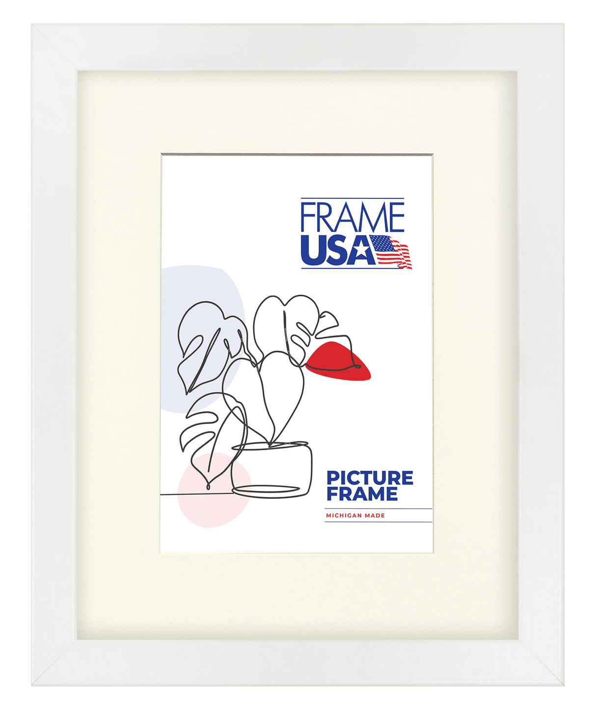 True Depth White Picture Frame
