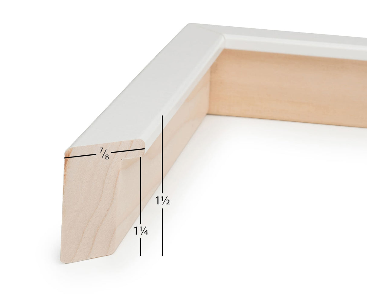 True Depth White Picture Frame